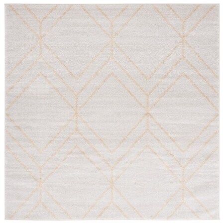 Safavieh 6 x 6 ft. Adirondack 241C Power Loomed Square Area Rug Ivory & Gold ADR241C-6SQ